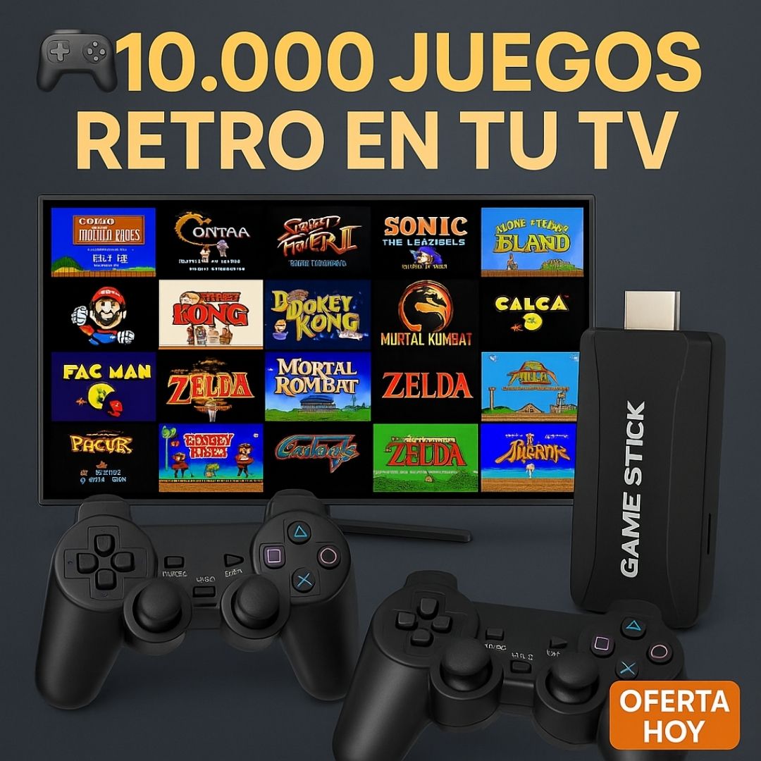 Consola GamePro™ Más de 10.000 juegos retro listos para disfrutar