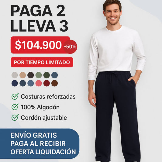 JOGGERS PREMIUM HOMBRE ESTILO RECTO
