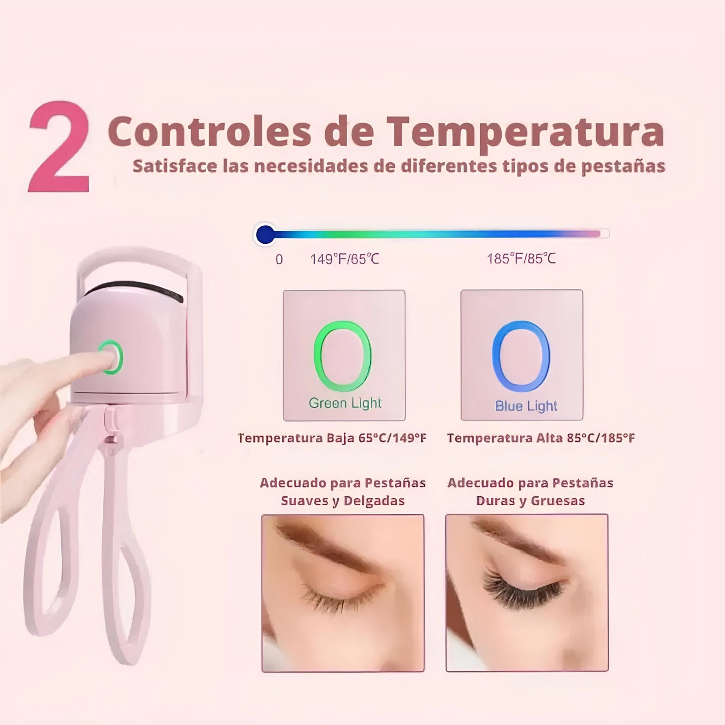 LashPro™ Rizador de Pestañas Eléctrico