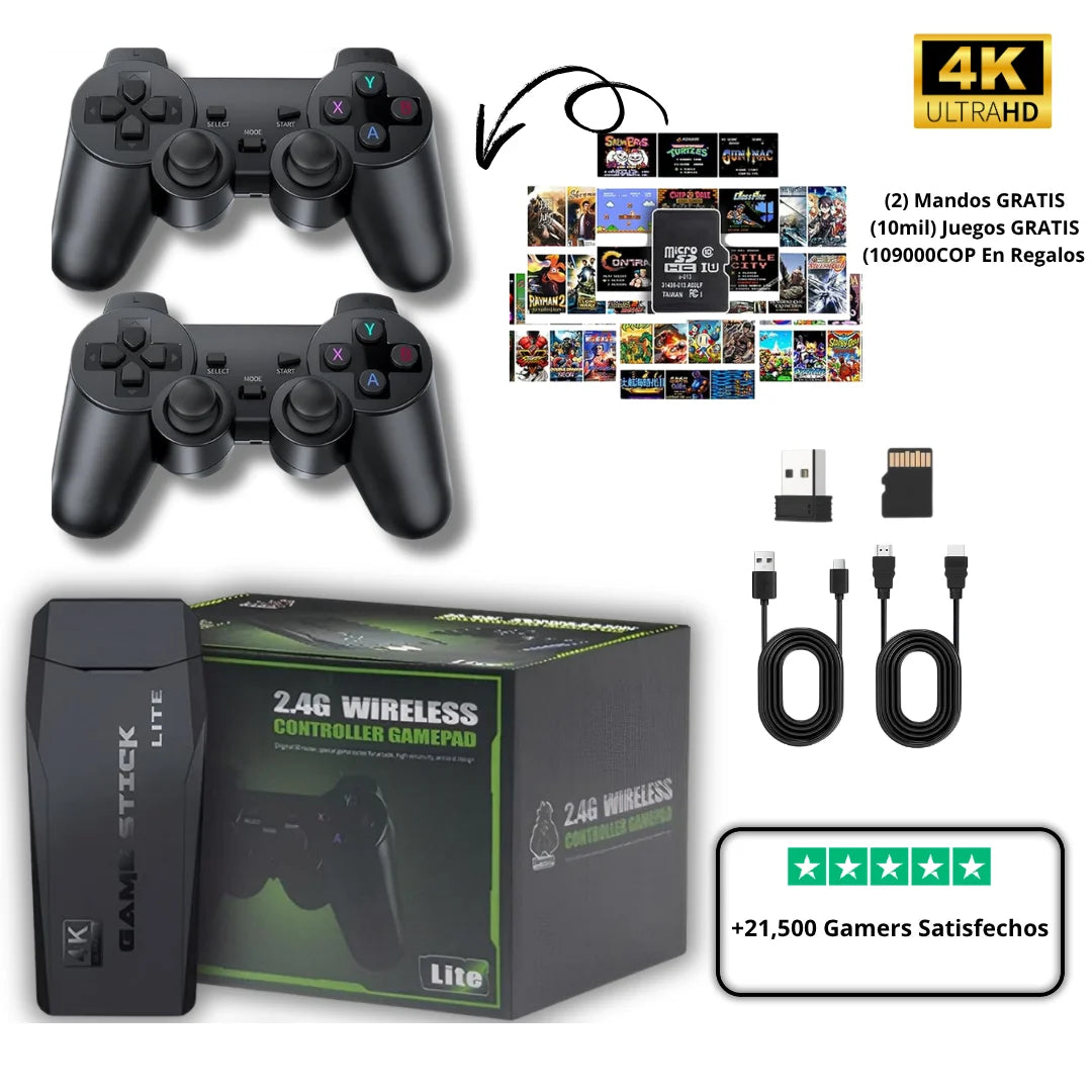 Consola GamePro™ Más de 10.000 juegos retro listos para disfrutar