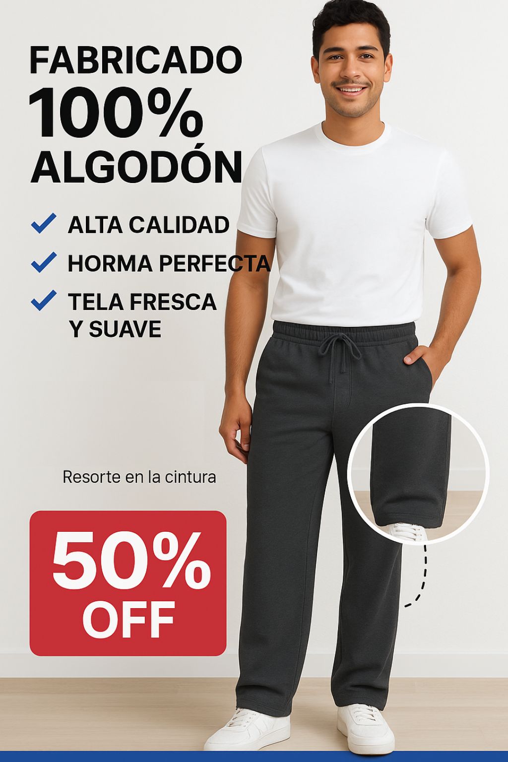 JOGGERS PREMIUM HOMBRE ESTILO RECTO